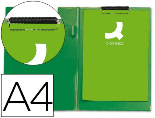 Porta notas q-connect com mola miniclip din a4 verde , Q-connect , 26154 , 5705831013032